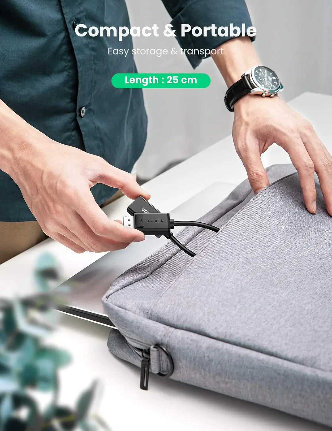 UGREEN DisplayPort to HDMI Adapter 4K 60Hz, 25cm (70694)