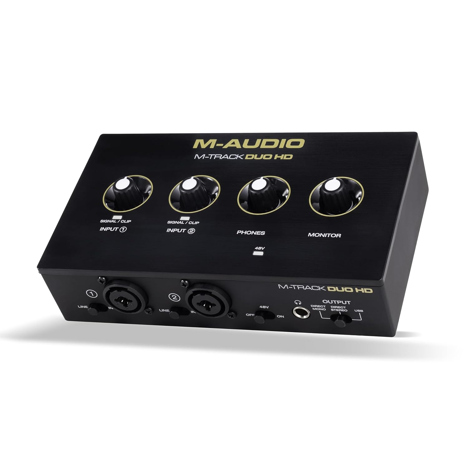 M-AUDIO M-TRACK DUO HD - Pro-Grade 2x2 USB-C Audio Interface for Mac, PC, iOS and Android