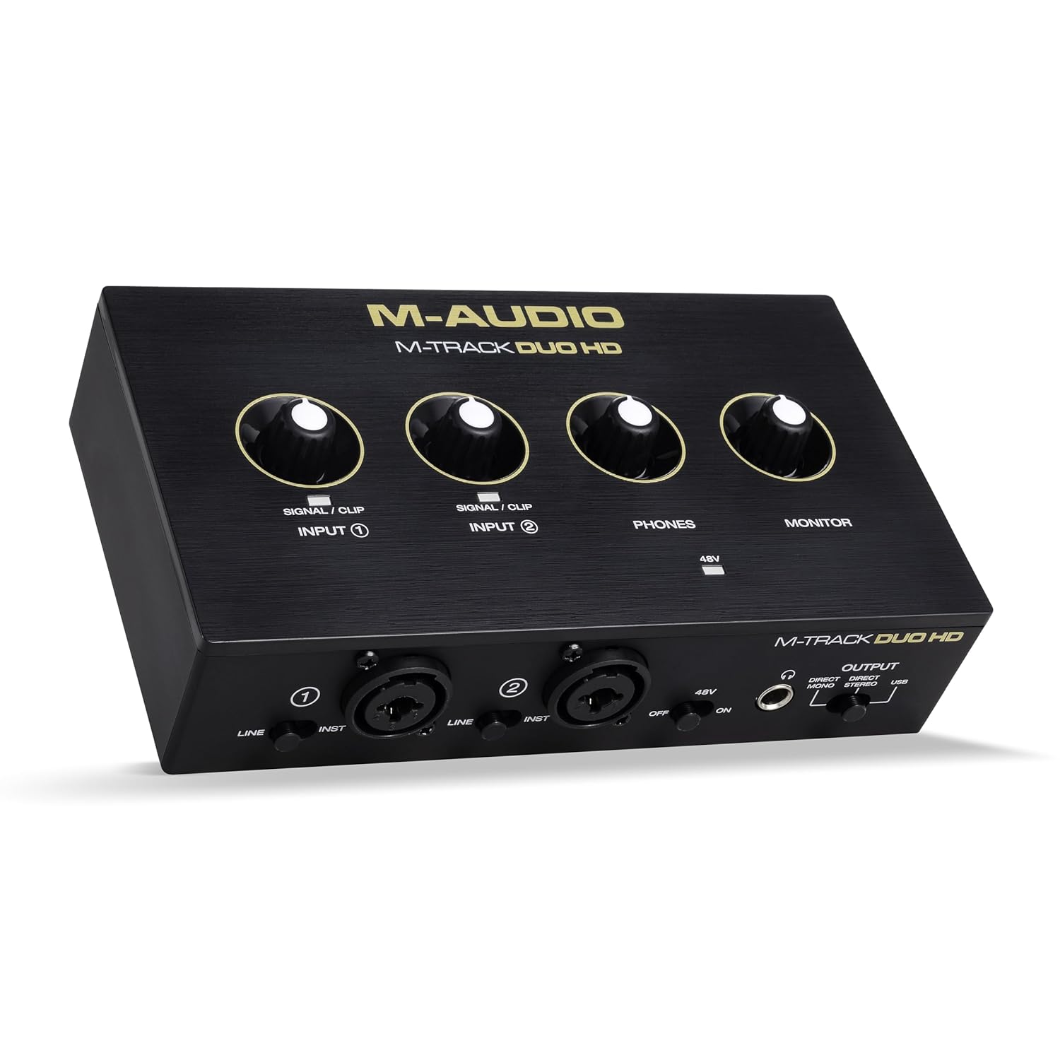 M-AUDIO M-TRACK DUO HD - Pro-Grade 2x2 USB-C Audio Interface for Mac, PC, iOS and Android