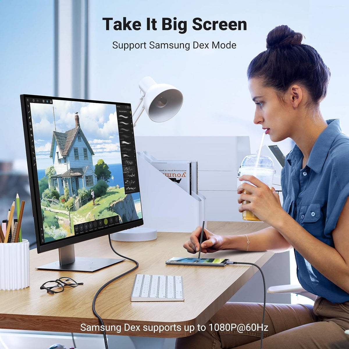 UGREEN 1M USB C to HDMI 2.1 Cable 8K@60Hz 4K@240/144/120Hz Type C Thunderbolt 4 (35596)