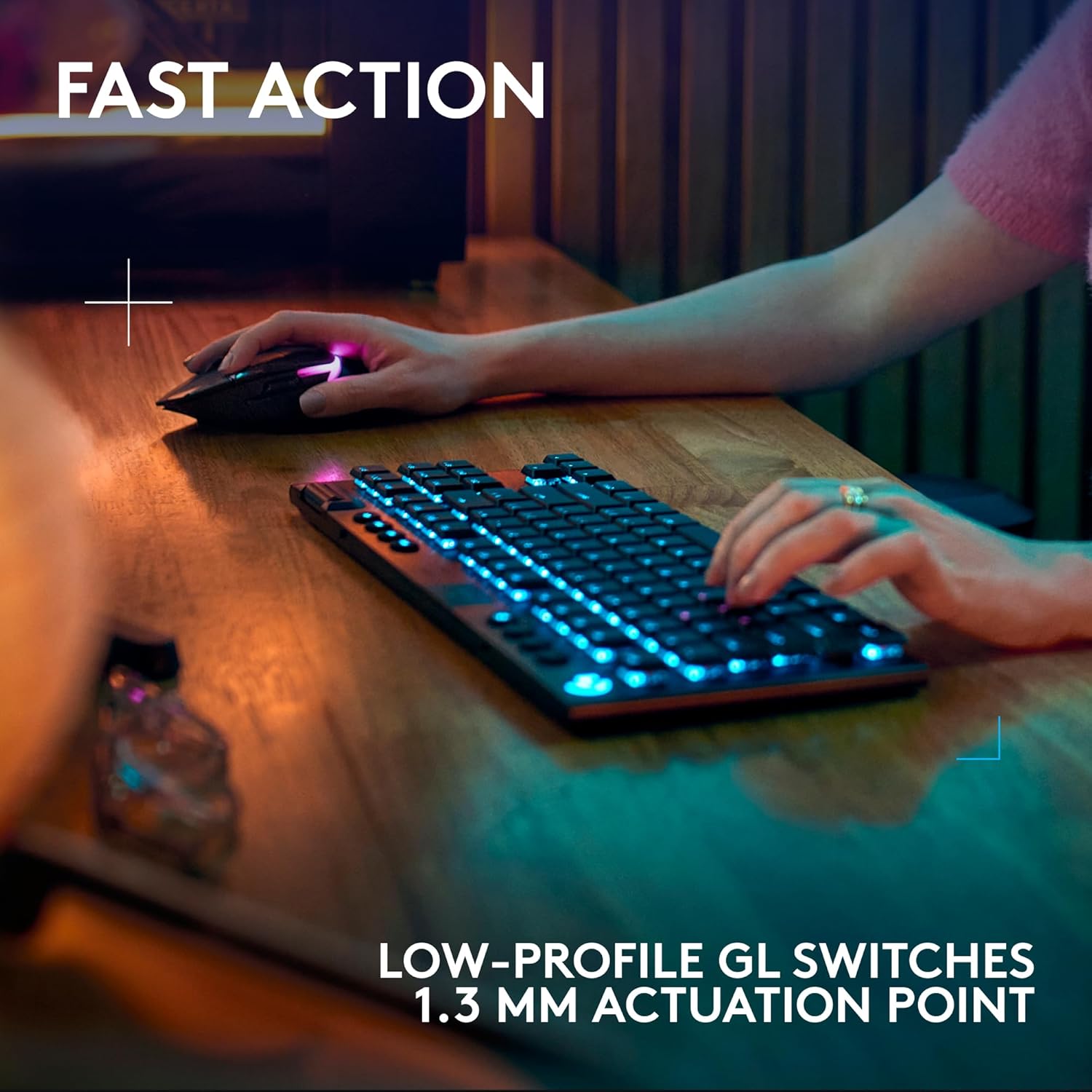 Logitech G915 X Lightspeed TKL Low-Profile Wireless Gaming Keyboard - GOLCHHA COMPUTERS 