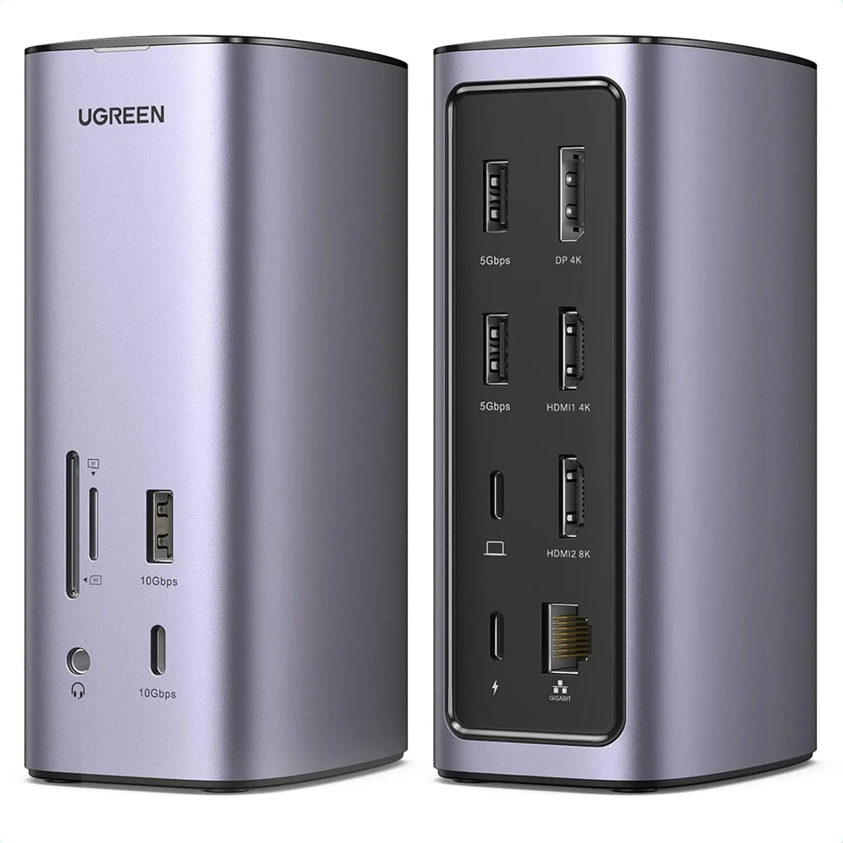 UGREEN Revodok Pro 312 12-in-1 DisplayLink USB-C Docking Station, Triple Display, 100W PD (90325)