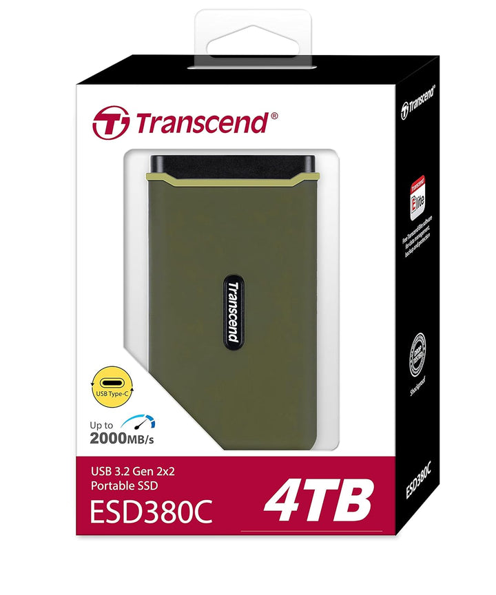 Transcend 4TB USB 3.2 Gen Type-C ESD380C Portable TS4TESD380C SSD - Golchha Computers