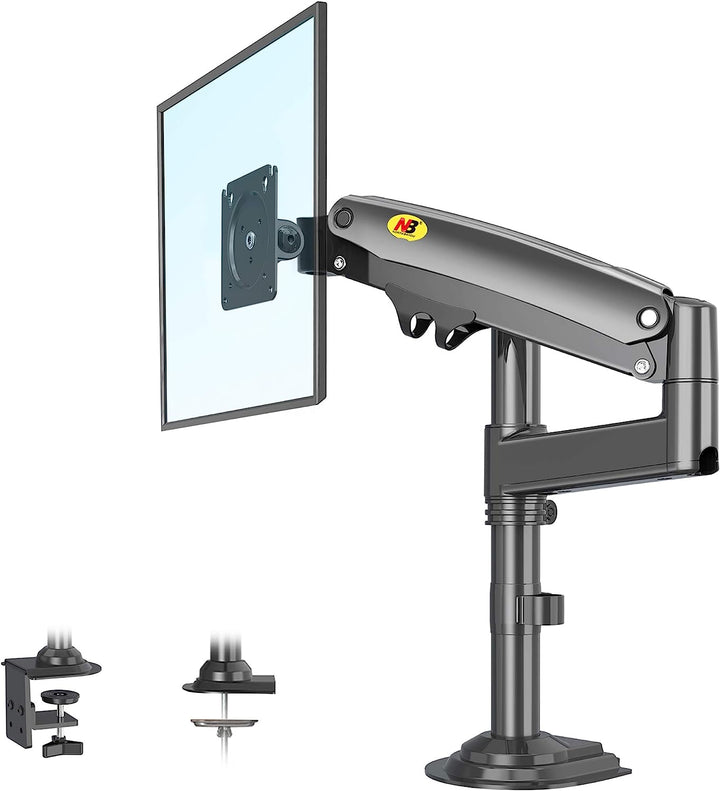 NB North Bayou Monitor Desk Mount Long Arm for 22''-35''Monitors, Ultra Wide Full Motion Swivel Height Adjustable Monitor Stand H100-B - Golchha Computers