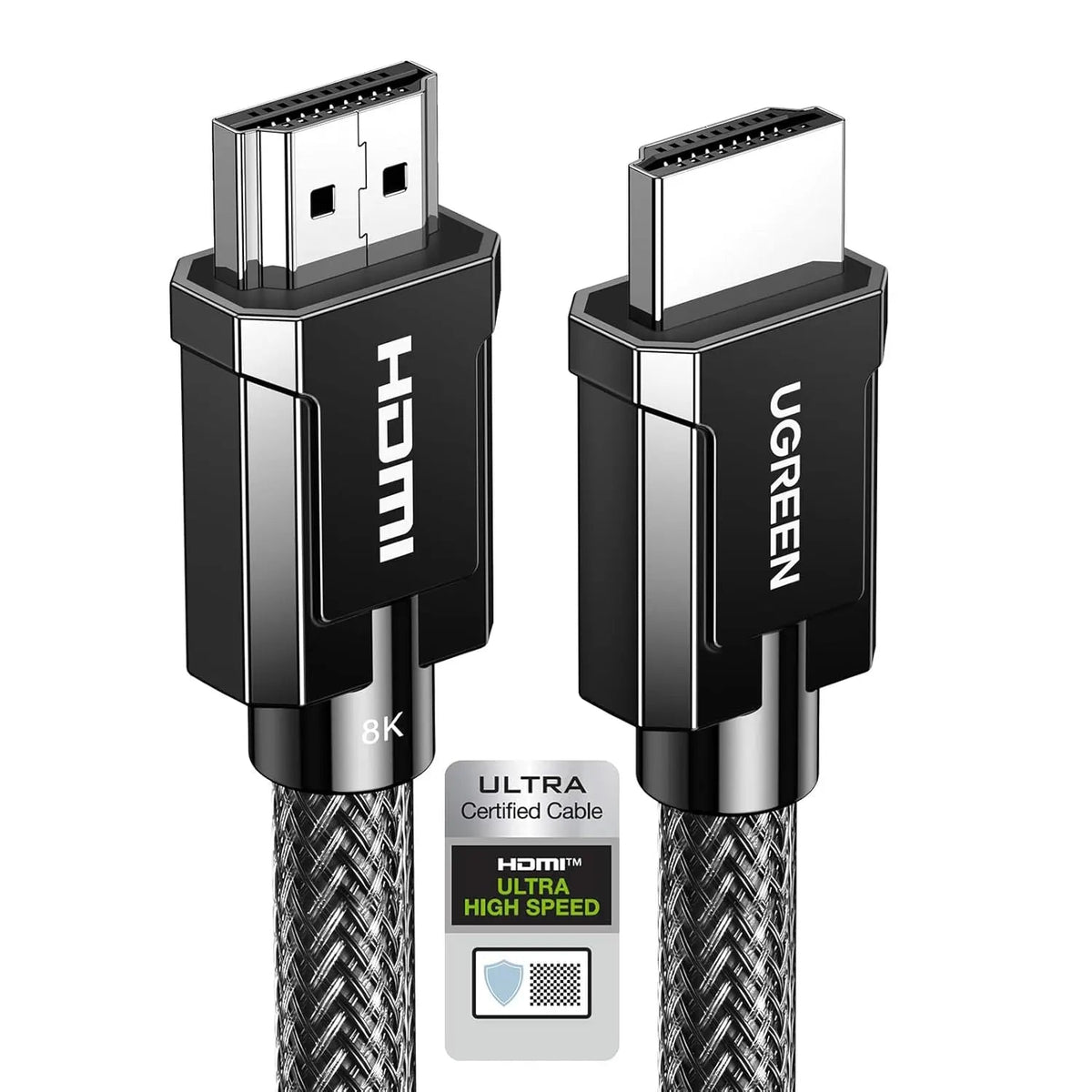 UGREEN 8K HDMI 2.1 Braided Cable 48Gbps 2m (70321)