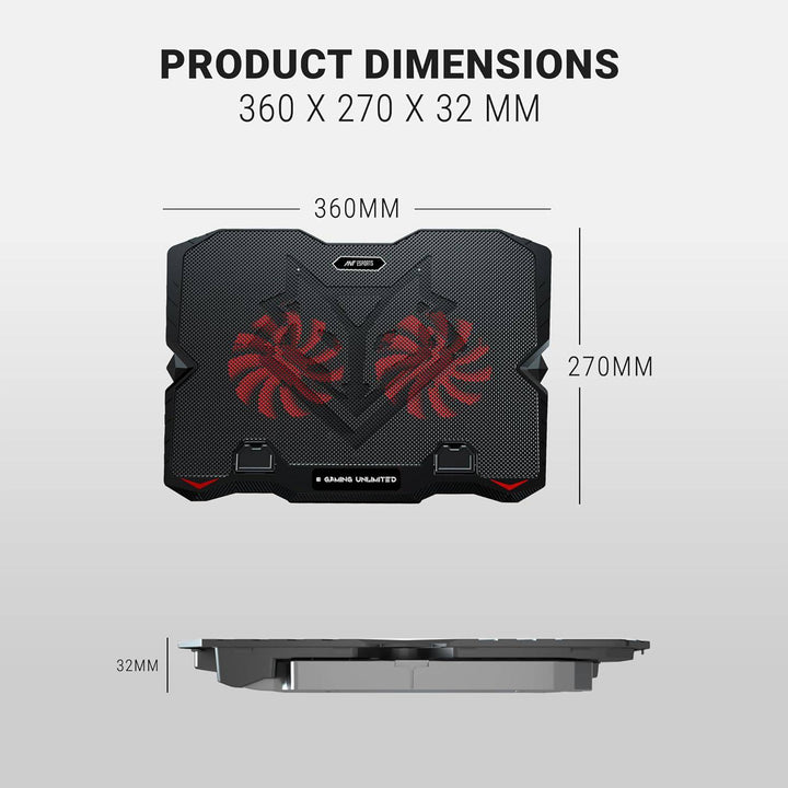 Ant Esports NC150 Ultra Slim and Sturdy Portable Laptop Cooling Pad - Golchha Computers