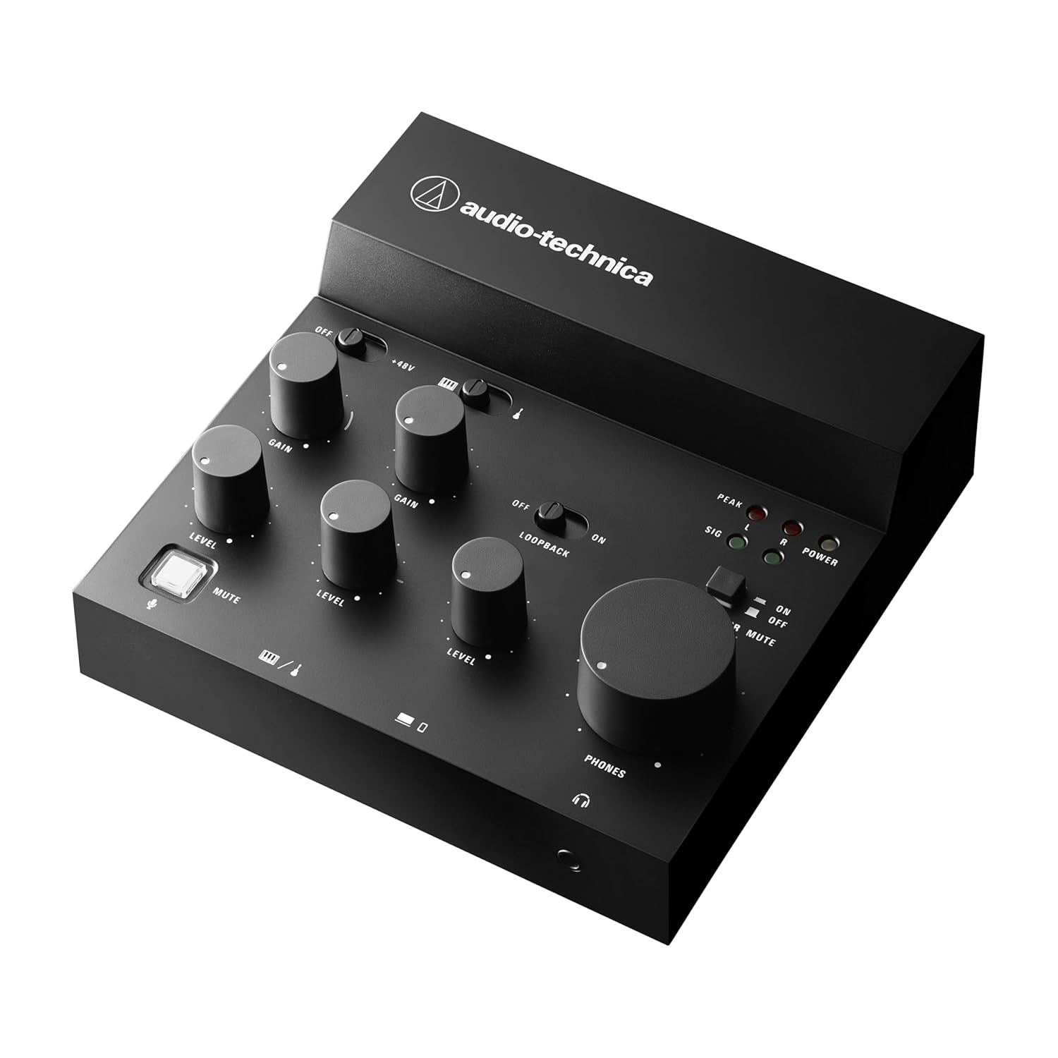 Audio Technica AT-UMX3 Livestreaming USB Audio Mixer (Black)