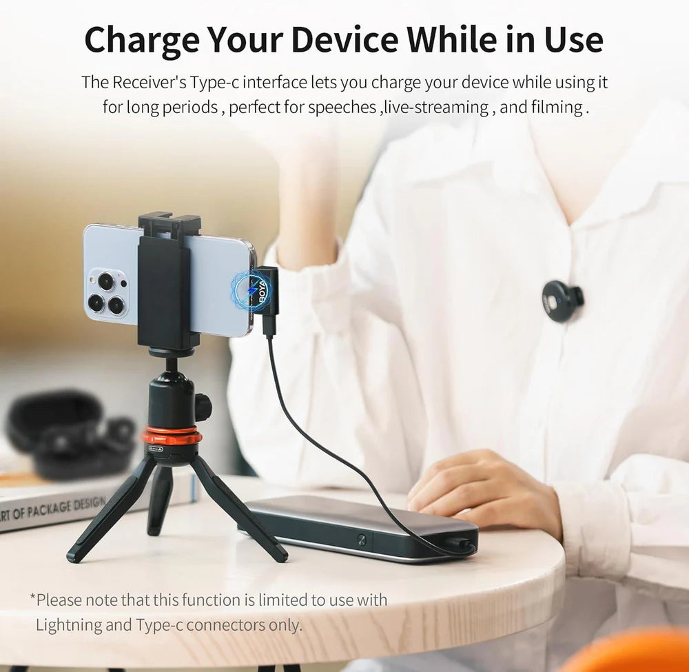 BOYA Omic-U Wireless Lavalier Microphone