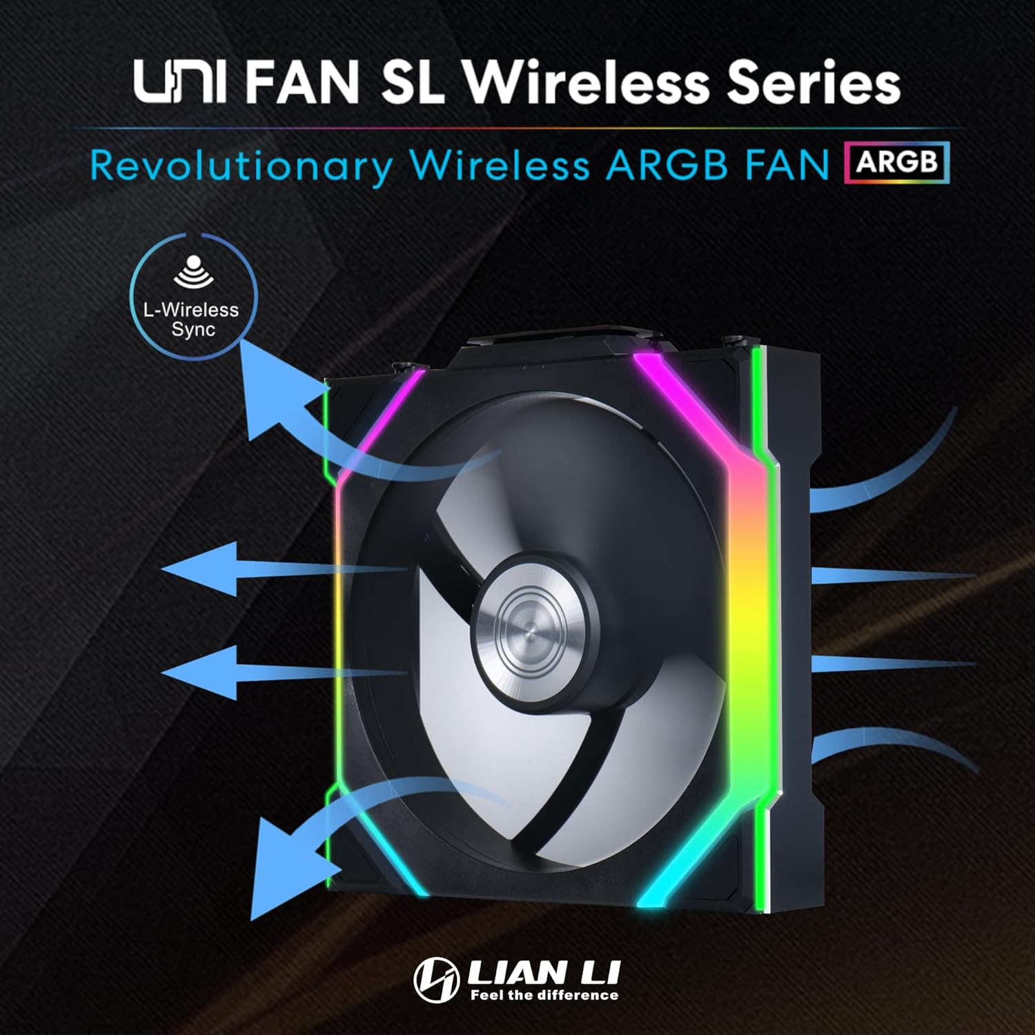 Lian Li UNI Fan SL-Wireless 120-Triple Pack ARGB Fans (Reverse Blade)