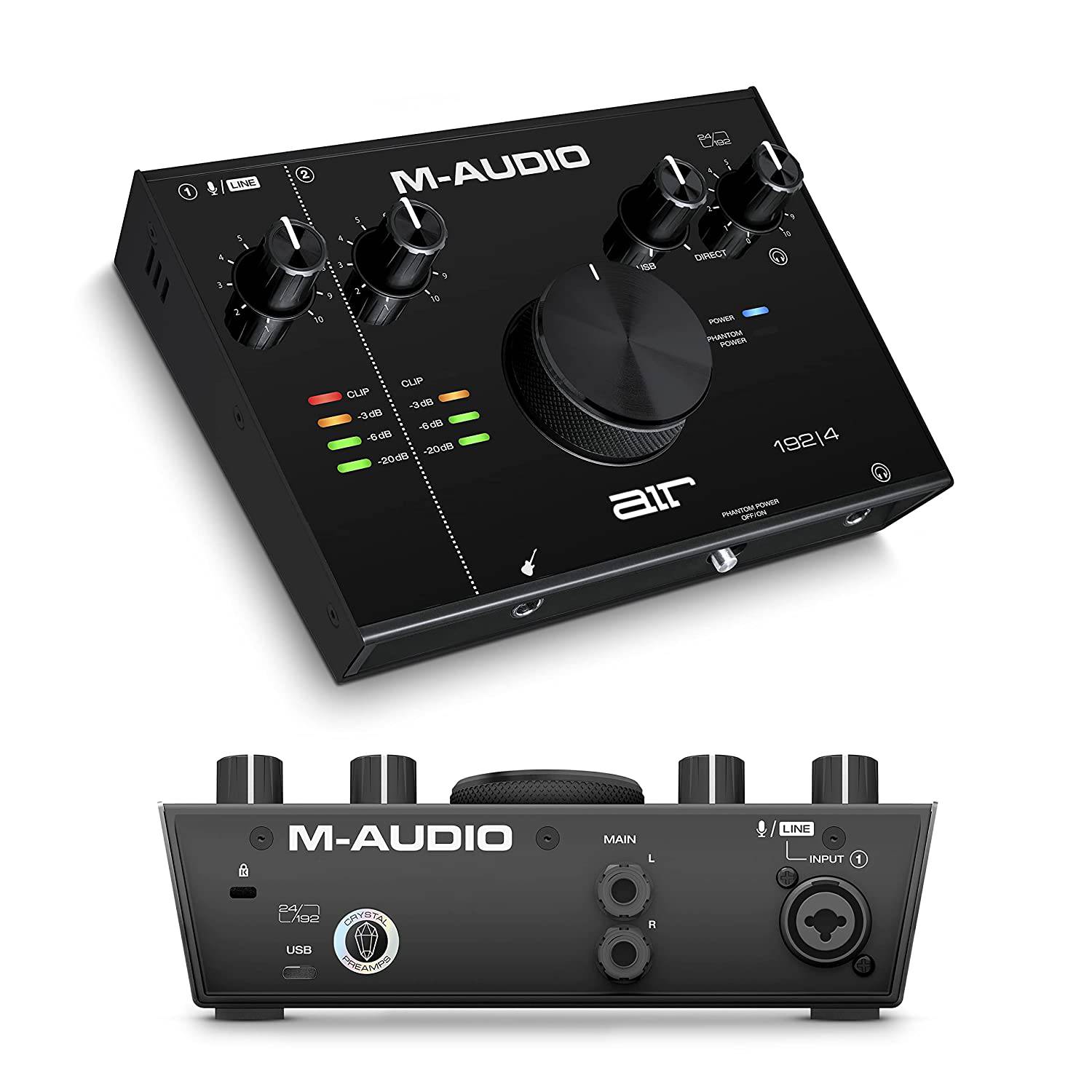 M-Audio AIR 192|4 | 2-In 2-Out USB Audio Interface with Recording Software from ProTools & Ableton Live, Plus Studio-Grade FX & Virtual Instruments - Golchha Computers