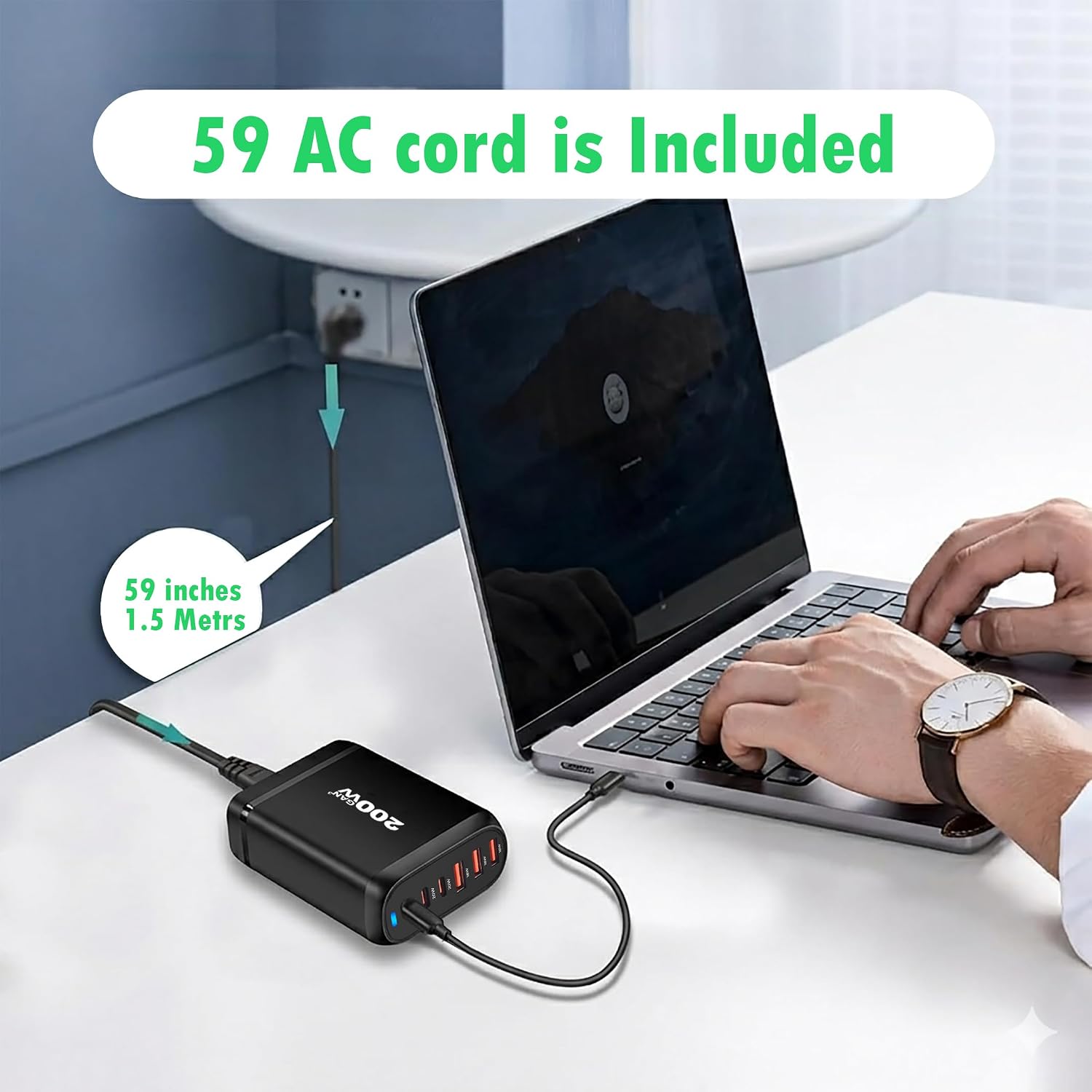 MX 200W GaN USB C Charging Station