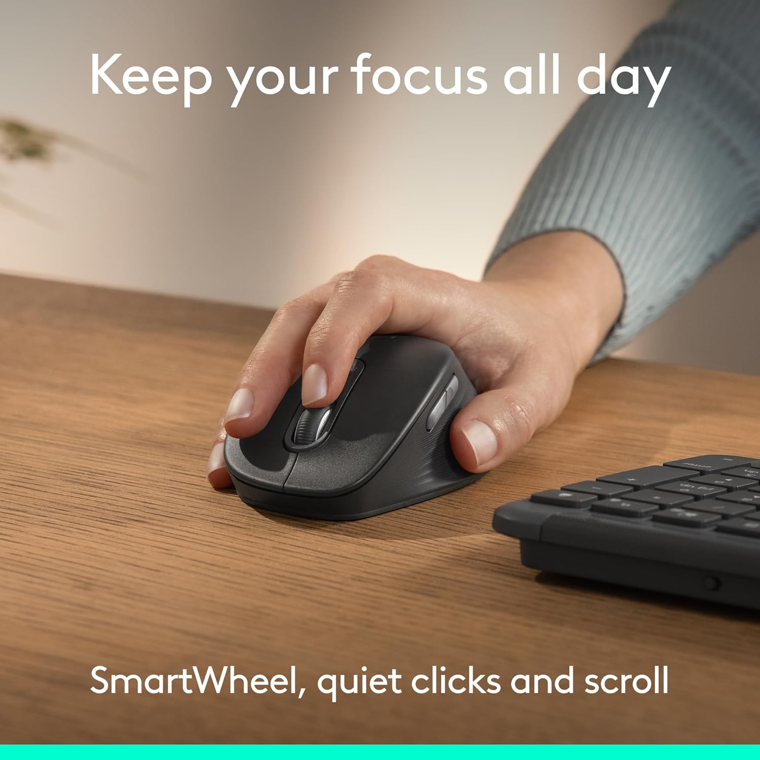 Logitech Signature Comfort M840 L Bluetooth mouse for all-day comfort