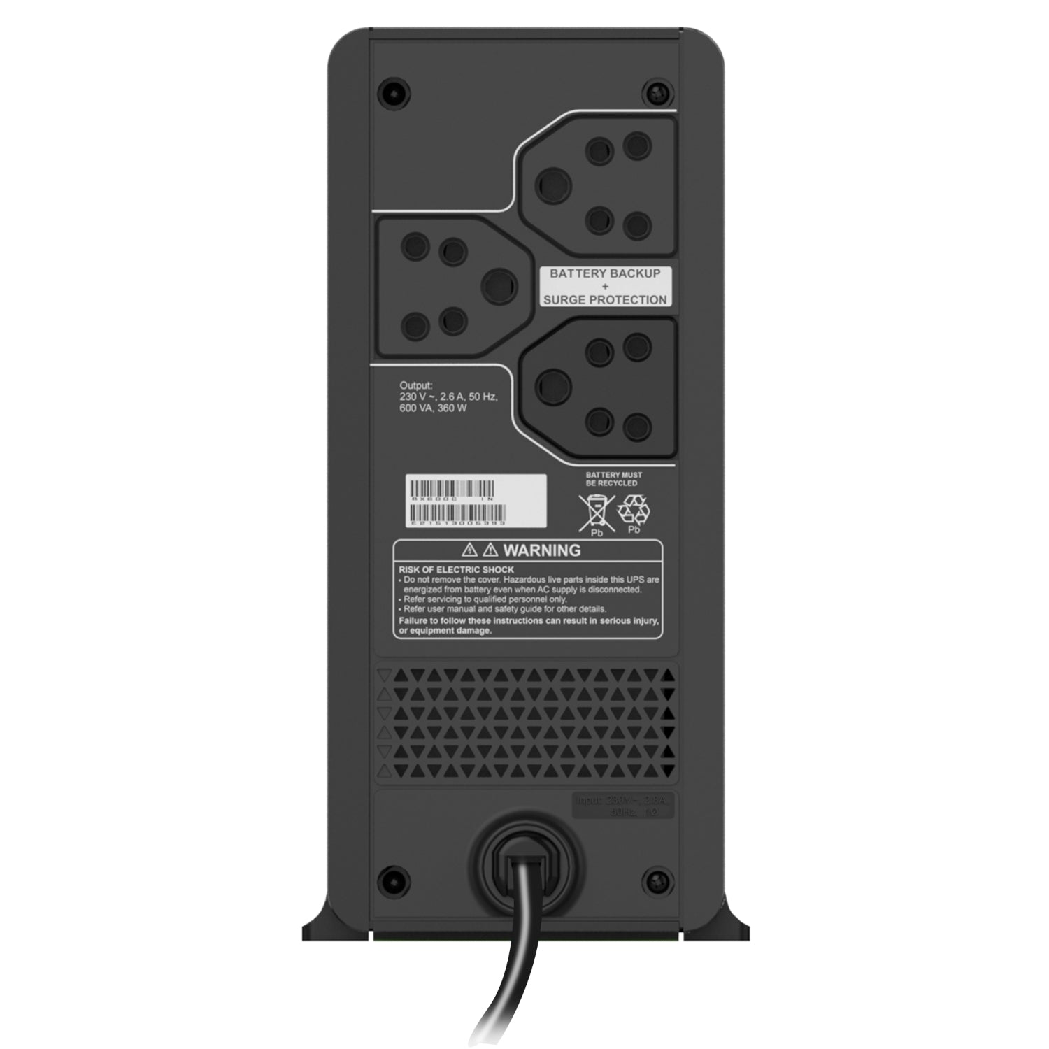 APC 600VA, 230V Back-UPS  (BX600C-IN)