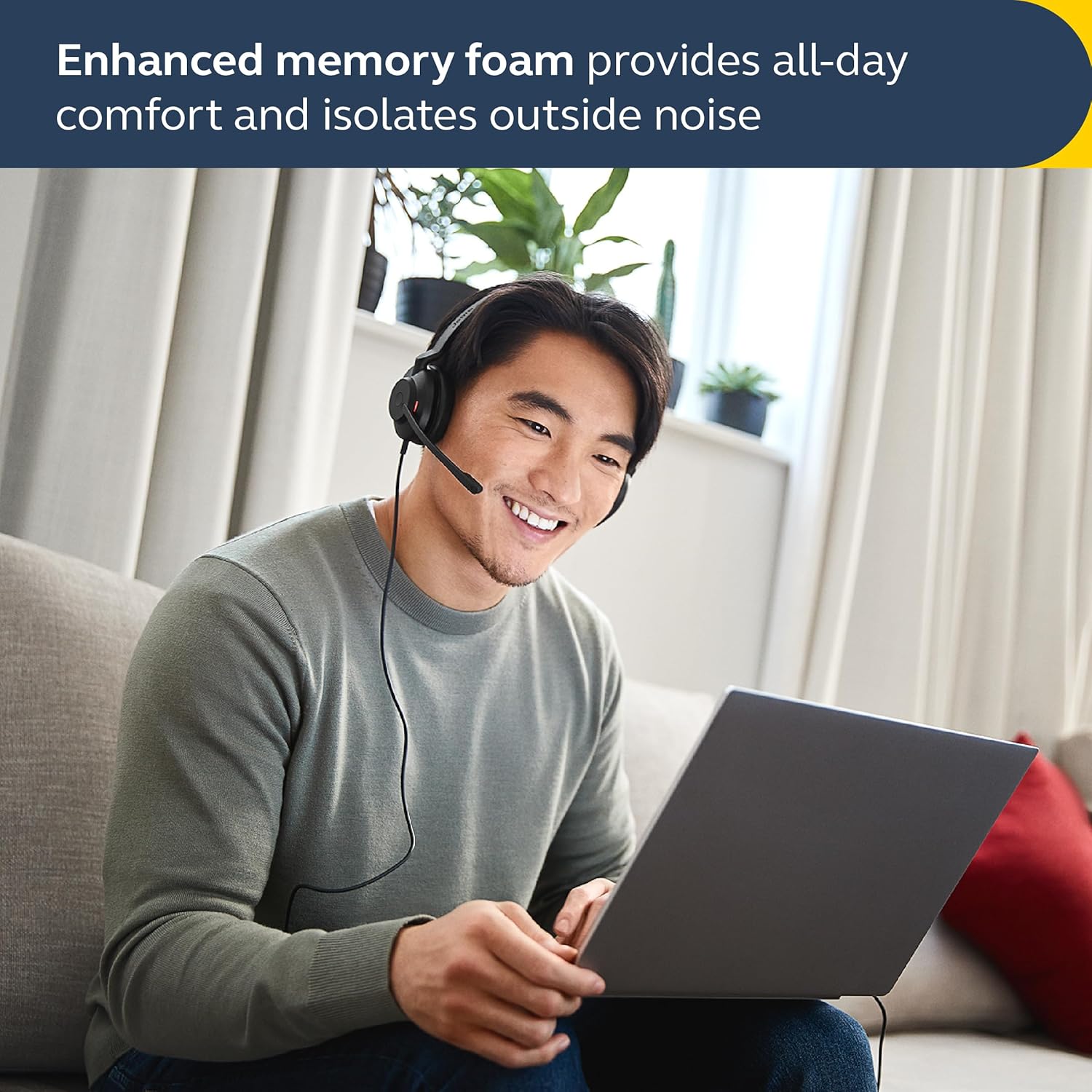 Jabra Evolve2 30 Se On Ear Wired Stereo Noise-Cancelling Headset