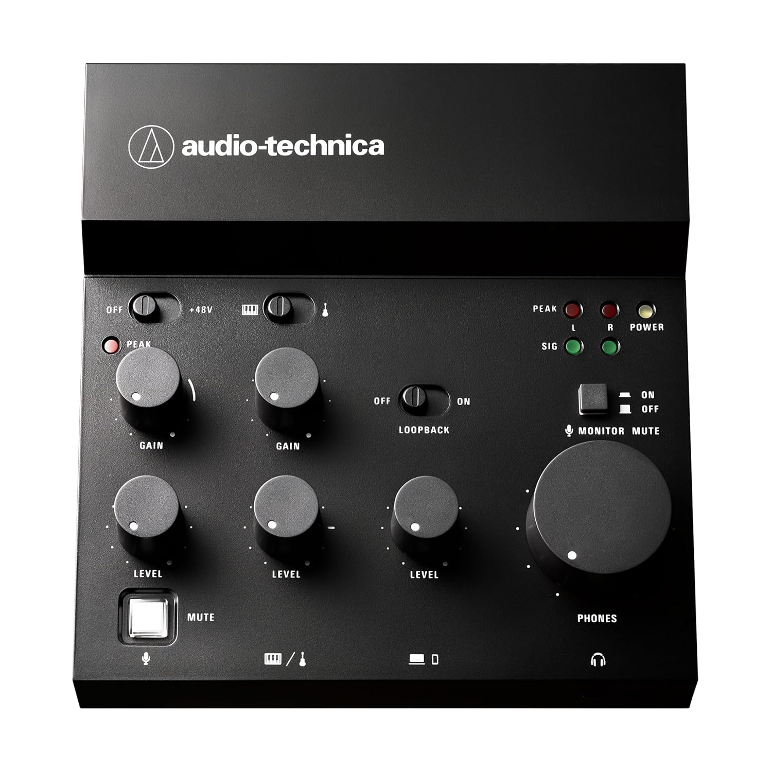 Audio Technica AT-UMX3 Livestreaming USB Audio Mixer (Black)