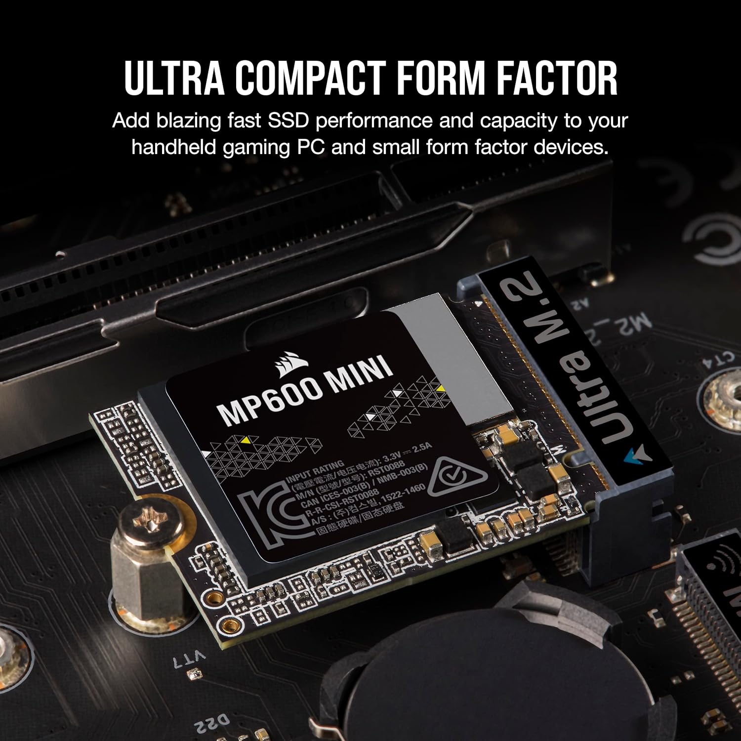 Corsair MP600 MINI 1TB PCIe 4.0 x4 NVMe M.2 SSD – M.2 2230 – Up to 7,000MB/sec Read - GOLCHHA COMPUTERS 