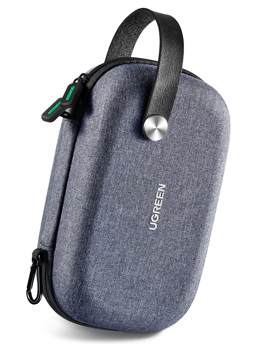 UGREEN Double-Layer Tech Organizer Travel Case, Grey (50903)