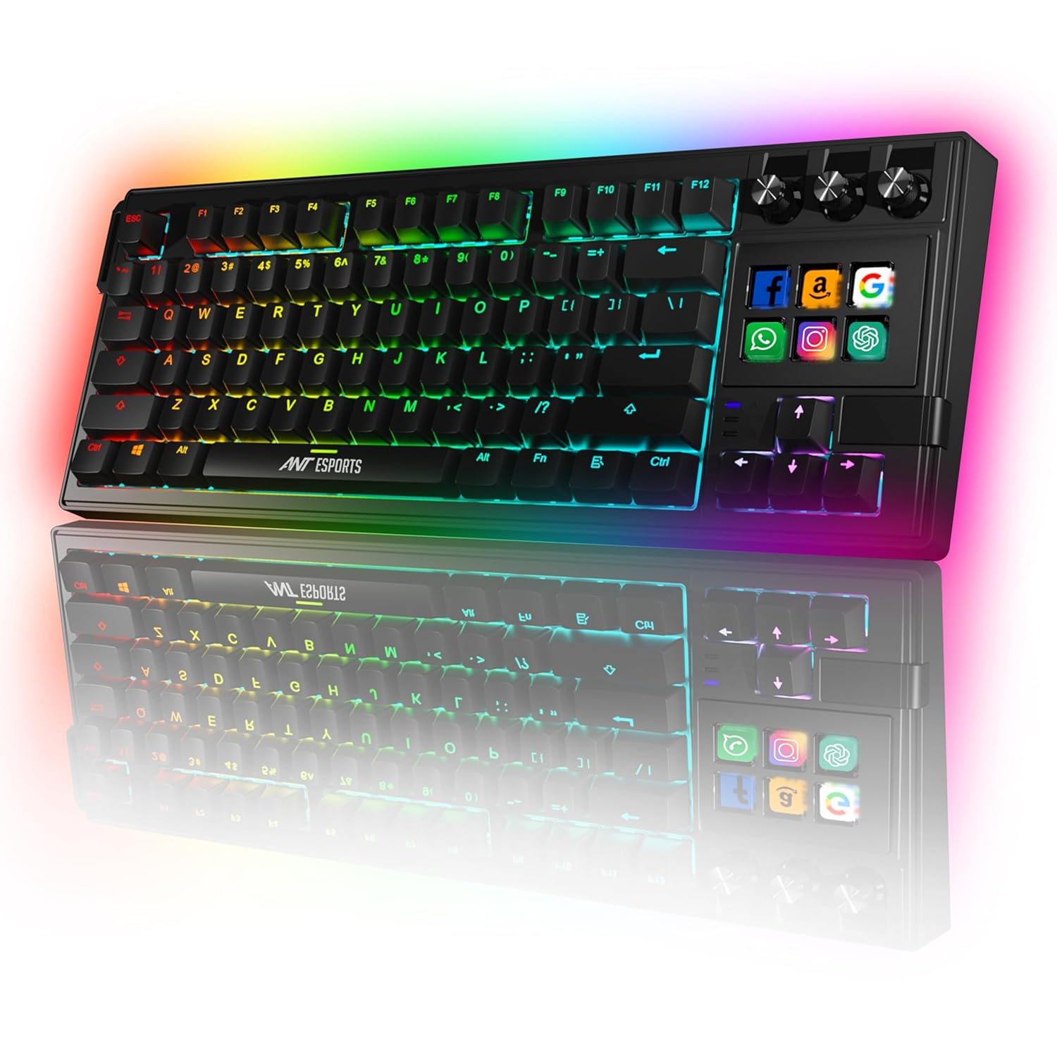 Ant Esports Apex 400 Wired AI Hybrid RGB Stream Deck Mechanical Keyboard