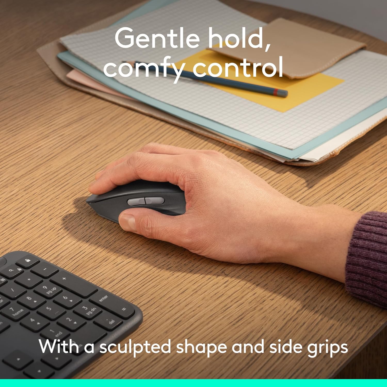 Logitech Signature Comfort M840 L Bluetooth mouse for all-day comfort
