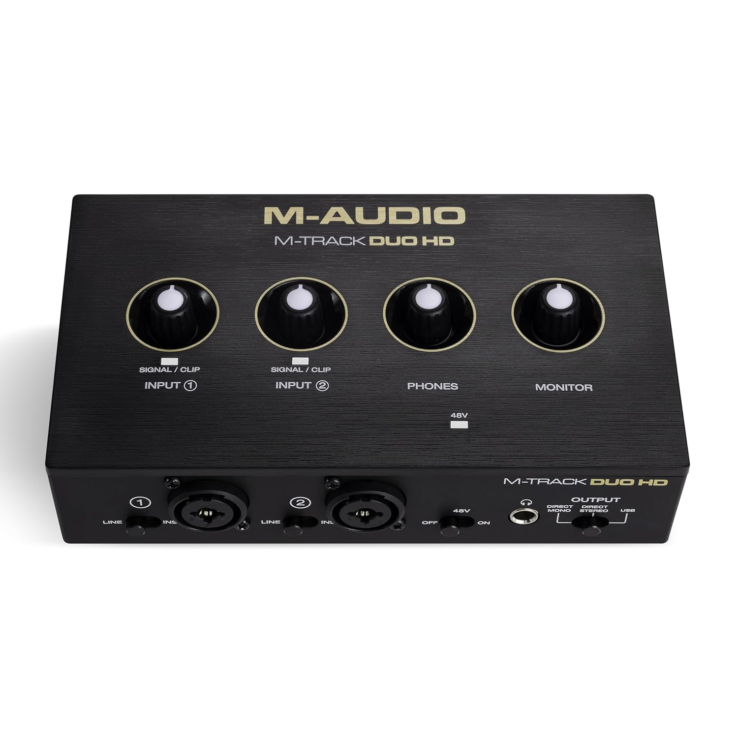 M-AUDIO M-TRACK DUO HD - Pro-Grade 2x2 USB-C Audio Interface for Mac, PC, iOS and Android