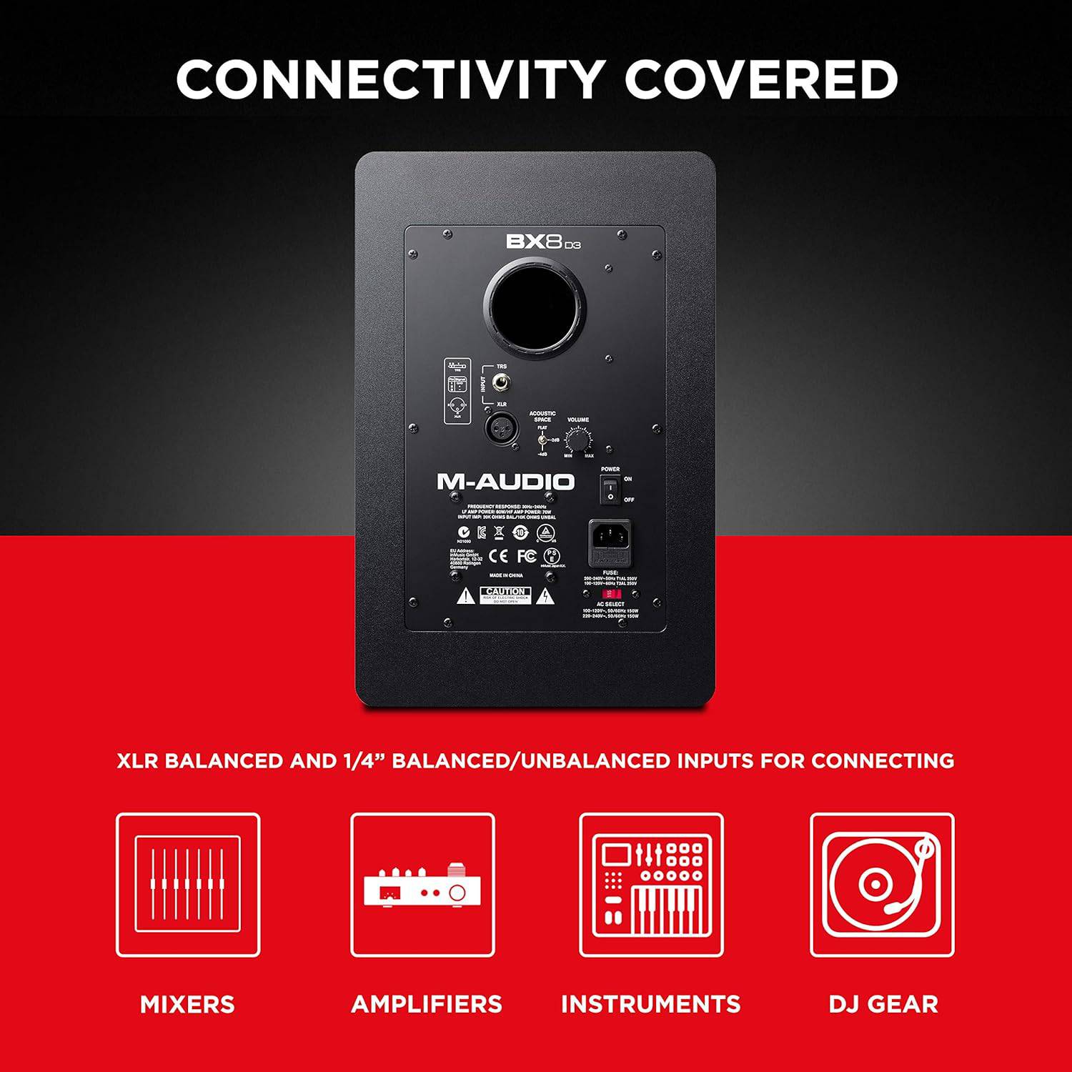 M-Audio BX8-D3 8-Inch Powered Studio Reference Monitor - Golchha Computers