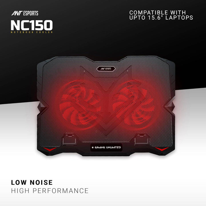 Ant Esports NC150 Ultra Slim and Sturdy Portable Laptop Cooling Pad - Golchha Computers