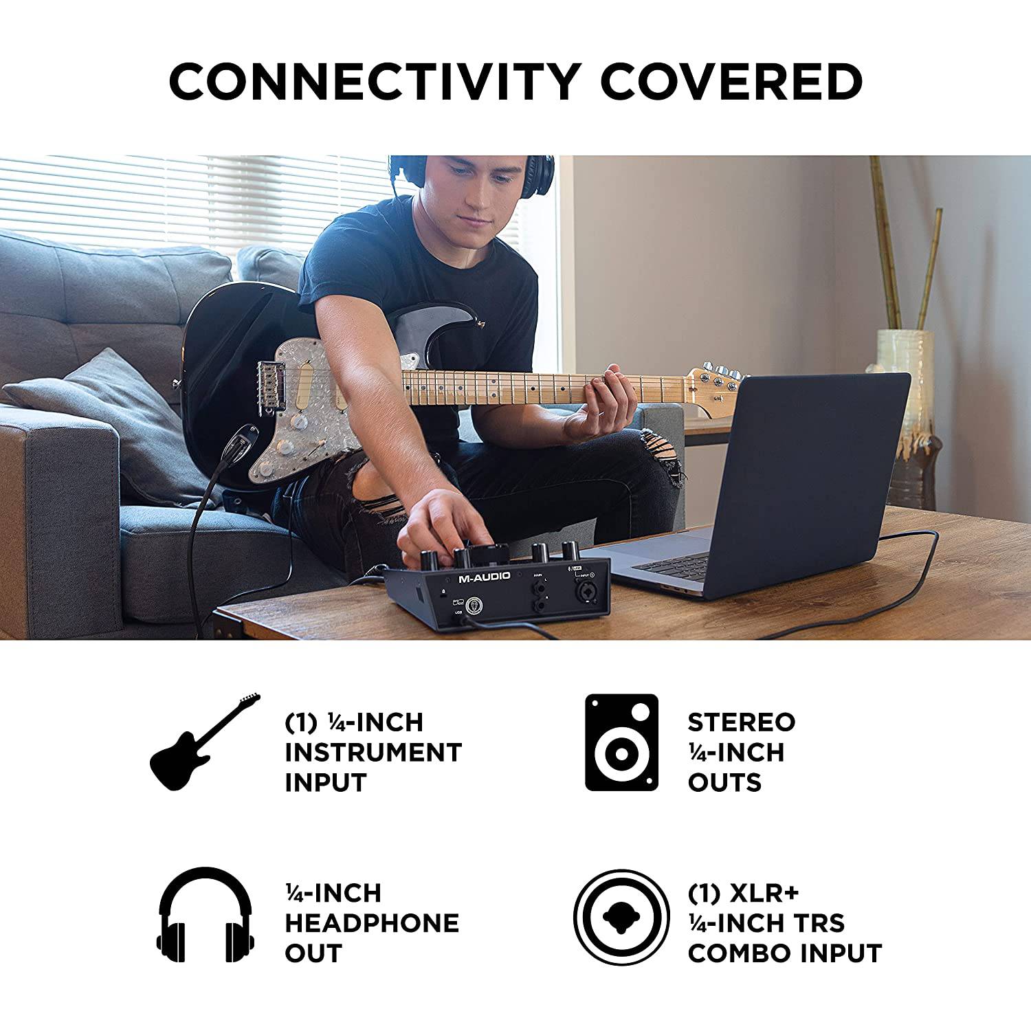 M-Audio AIR 192|4 | 2-In 2-Out USB Audio Interface with Recording Software from ProTools & Ableton Live, Plus Studio-Grade FX & Virtual Instruments - Golchha Computers