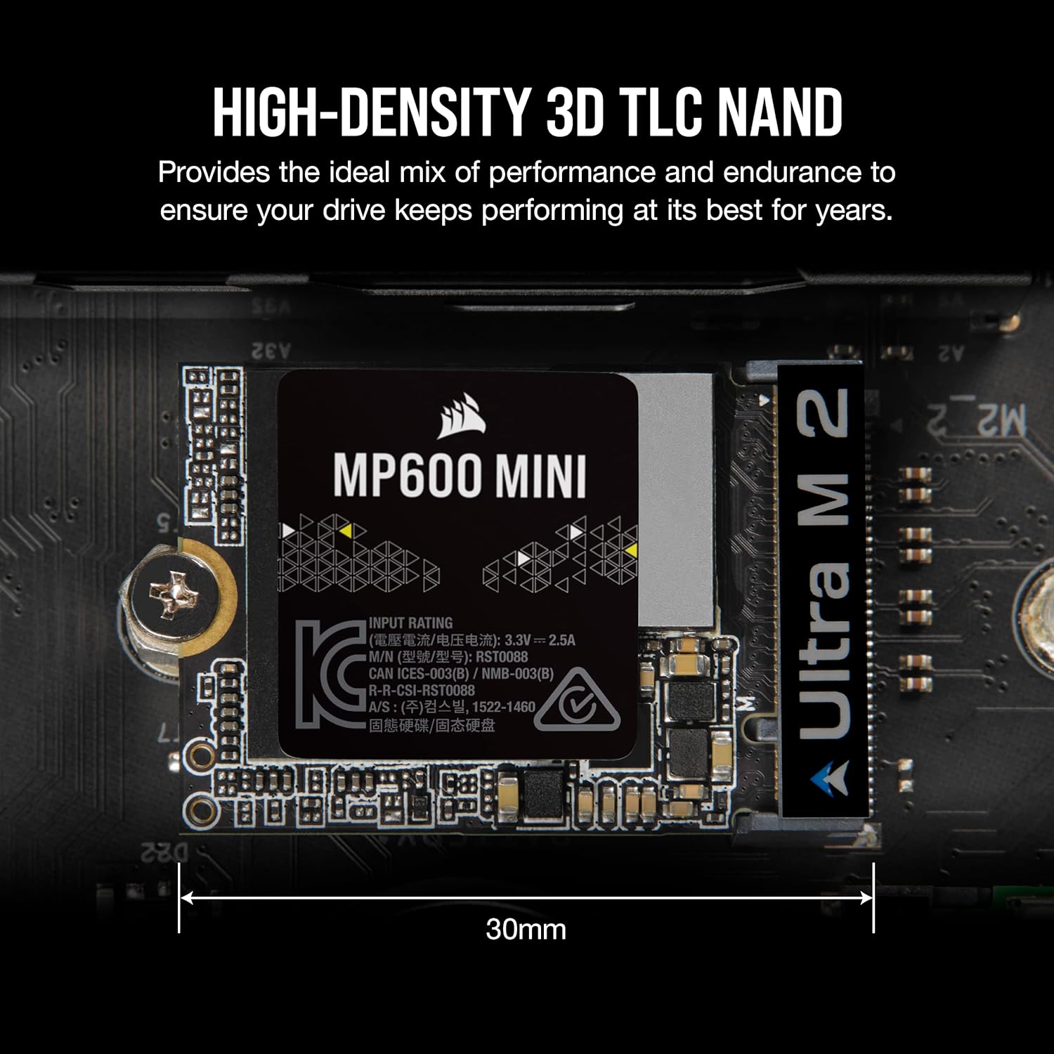 Corsair MP600 MINI 1TB PCIe 4.0 x4 NVMe M.2 SSD – M.2 2230 – Up to 7,000MB/sec Read - GOLCHHA COMPUTERS 