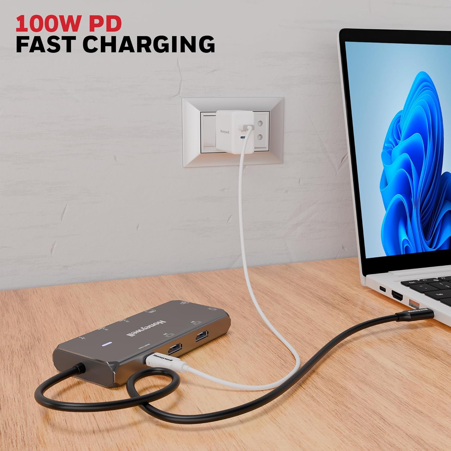 Honeywell Type C Docking Station – 10 in 1 (Supports 3 Display)