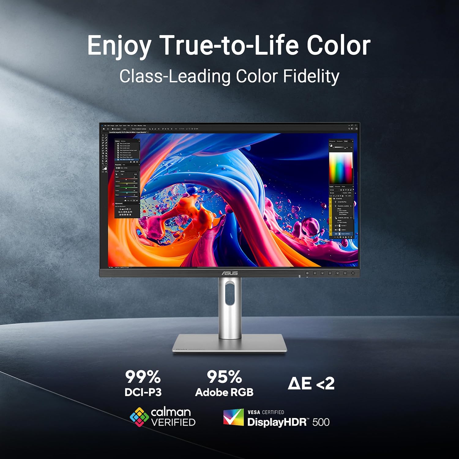 ASUS ProArt Display 27” 5K 60Hz (PA27JCV) HDR Professional Monitor - GOLCHHA COMPUTERS 