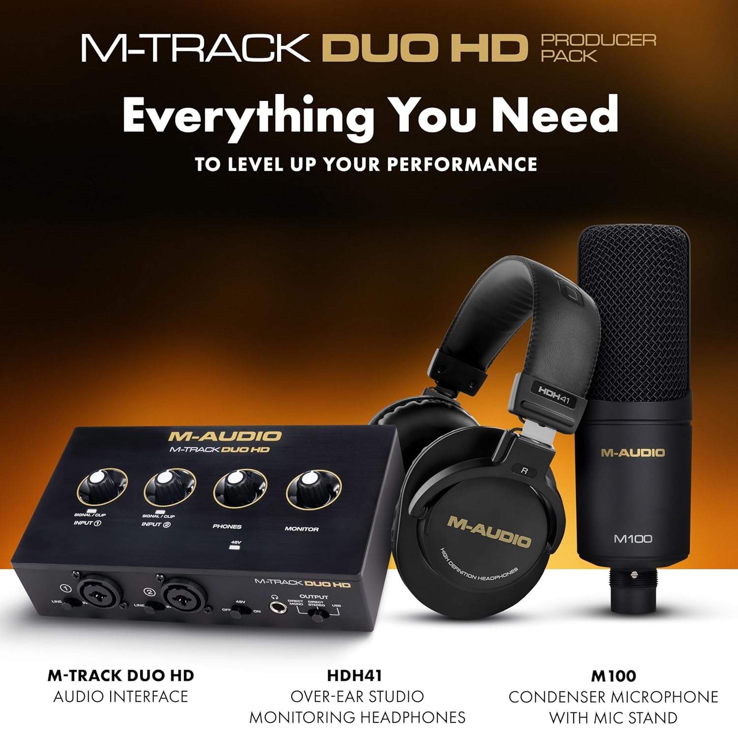 M-AUDIO M-Track Duo HD Producer Pack