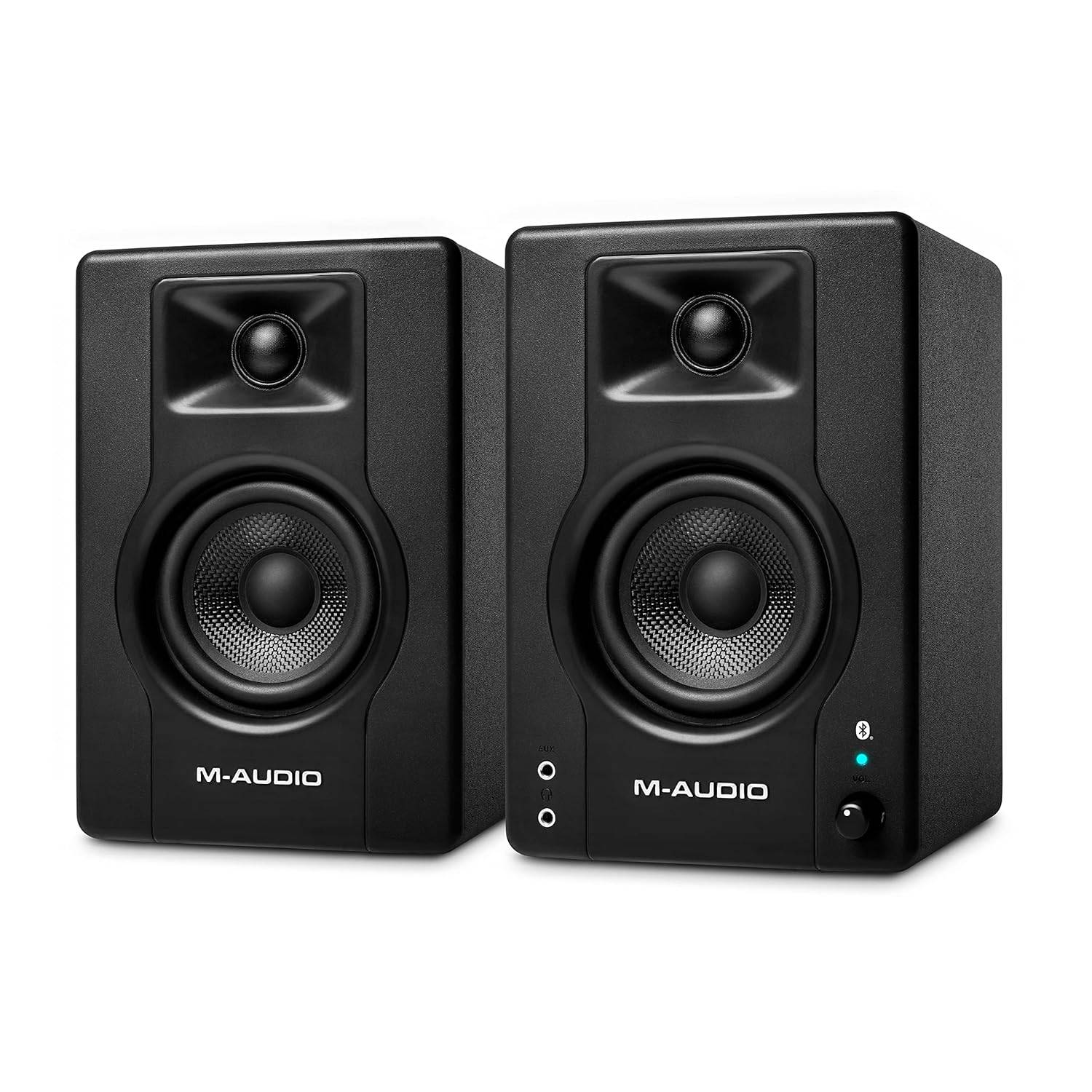 M-Audio BX4BT 4.5" Black Kevlar® 120-Watt Multimedia Bluetooth® Reference Monitors (pair) | Music Production | Live Streaming | Podcasting - Golchha Computers