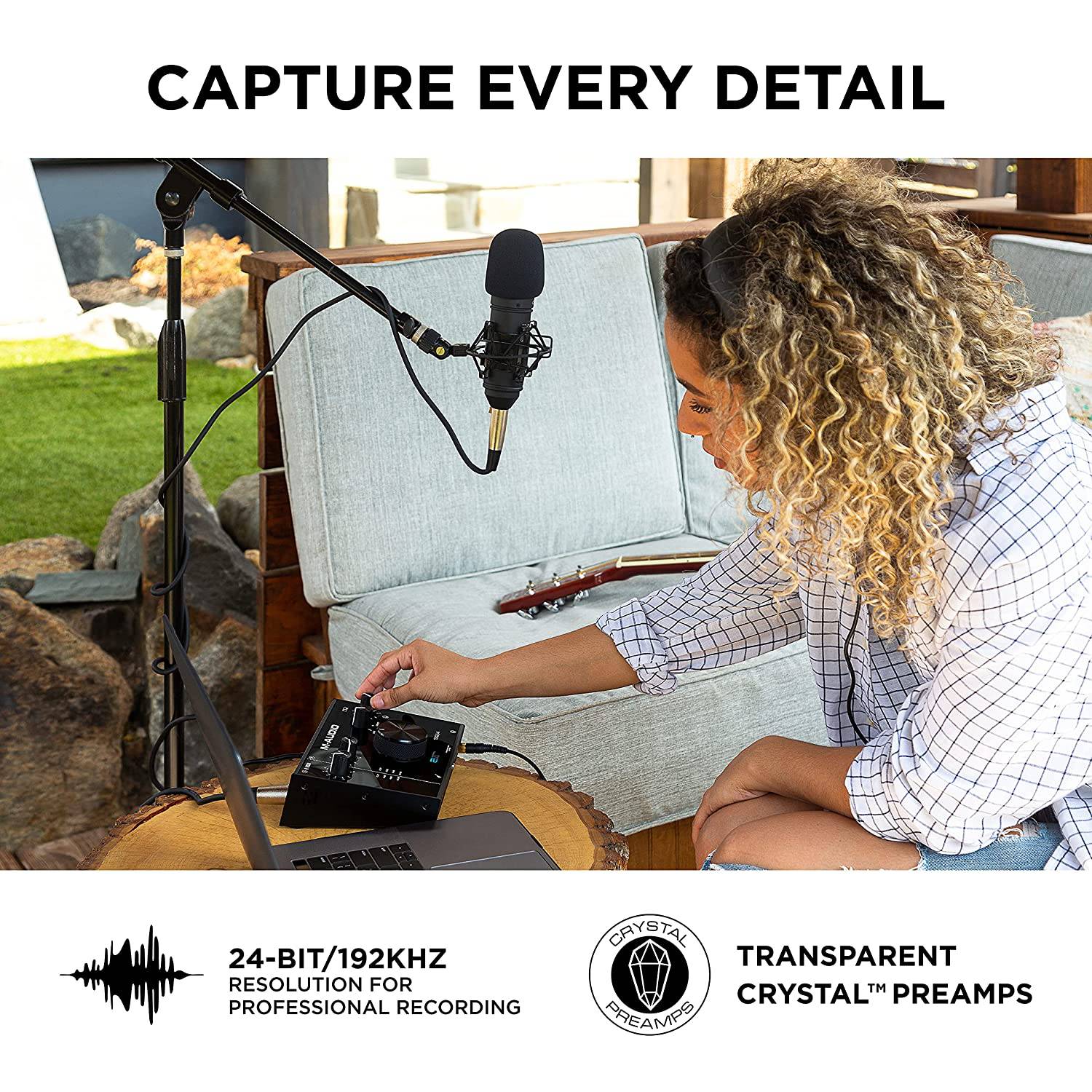 M-Audio AIR 192|4 Vocal Studio Pro -Complete Recording  kit -2-In/2-Out USB Audio Interface with Condenser Microphone, Shockmount, XLR Cable, Headphone - Golchha Computers