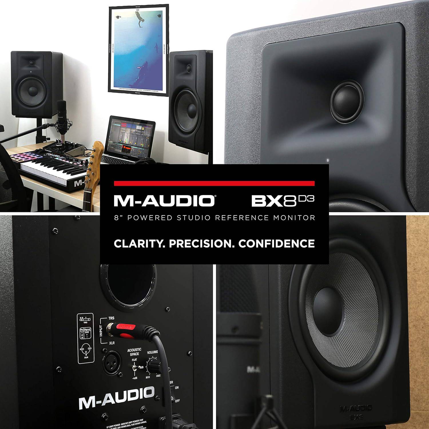 M-Audio BX8-D3 8-Inch Powered Studio Reference Monitor - Golchha Computers