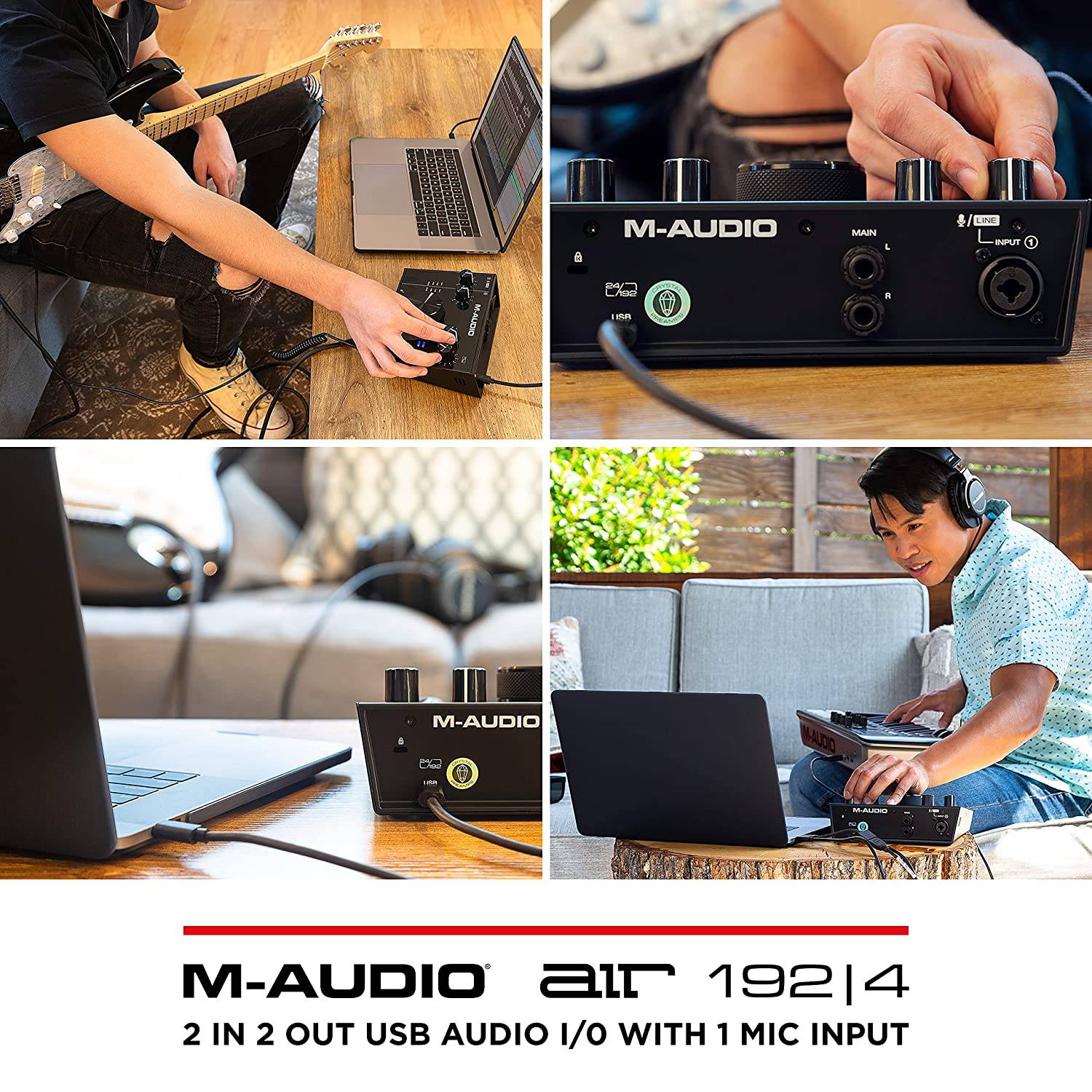 2-In 2-Out USB Audio Interface with Recording Software from ProTools & Ableton Live, Plus Studio-Grade FX & Virtual Instruments
