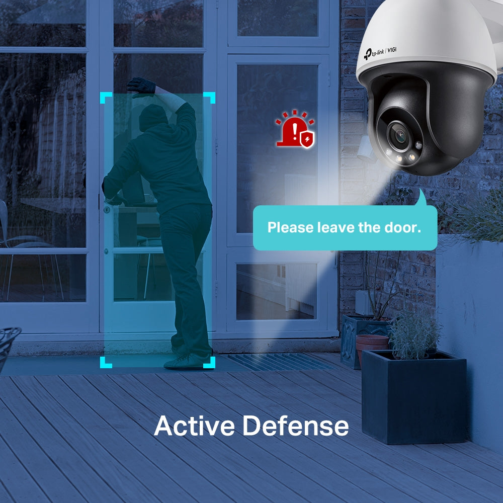 TP Link VIGI C540-W VIGI 4MP Outdoor Full-Color Wi-Fi Pan Tilt Network Camera - GOLCHHA COMPUTERS 