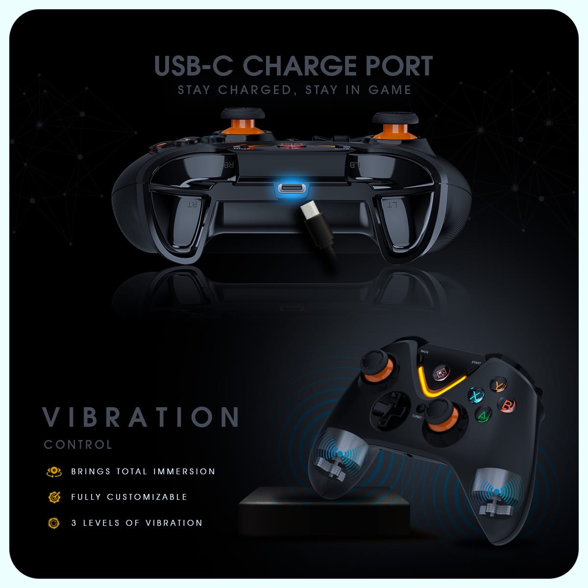 Cosmic Byte Ares Pro Tri-Mode Wireless-Bluetooth-Wired Controller for PC, Wireless Audio Port, Hall Joystick & Triggers, Upgraded with Windows Software Support - GOLCHHA COMPUTERS 
