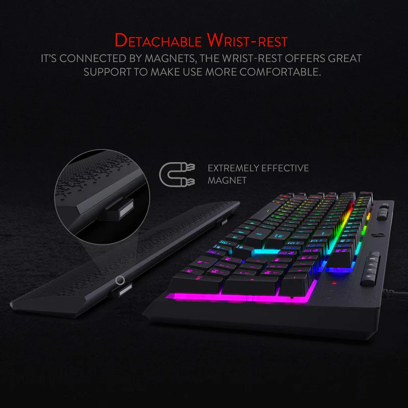 REDRAGON SHIVA K512- WIRED MEMBRANE KEYBOARD RGB BLACK - GOLCHHA COMPUTERS 