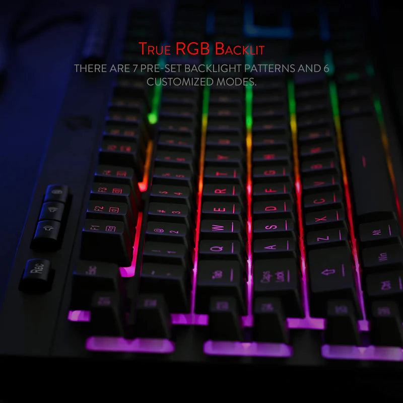 REDRAGON SHIVA K512- WIRED MEMBRANE KEYBOARD RGB BLACK - GOLCHHA COMPUTERS 
