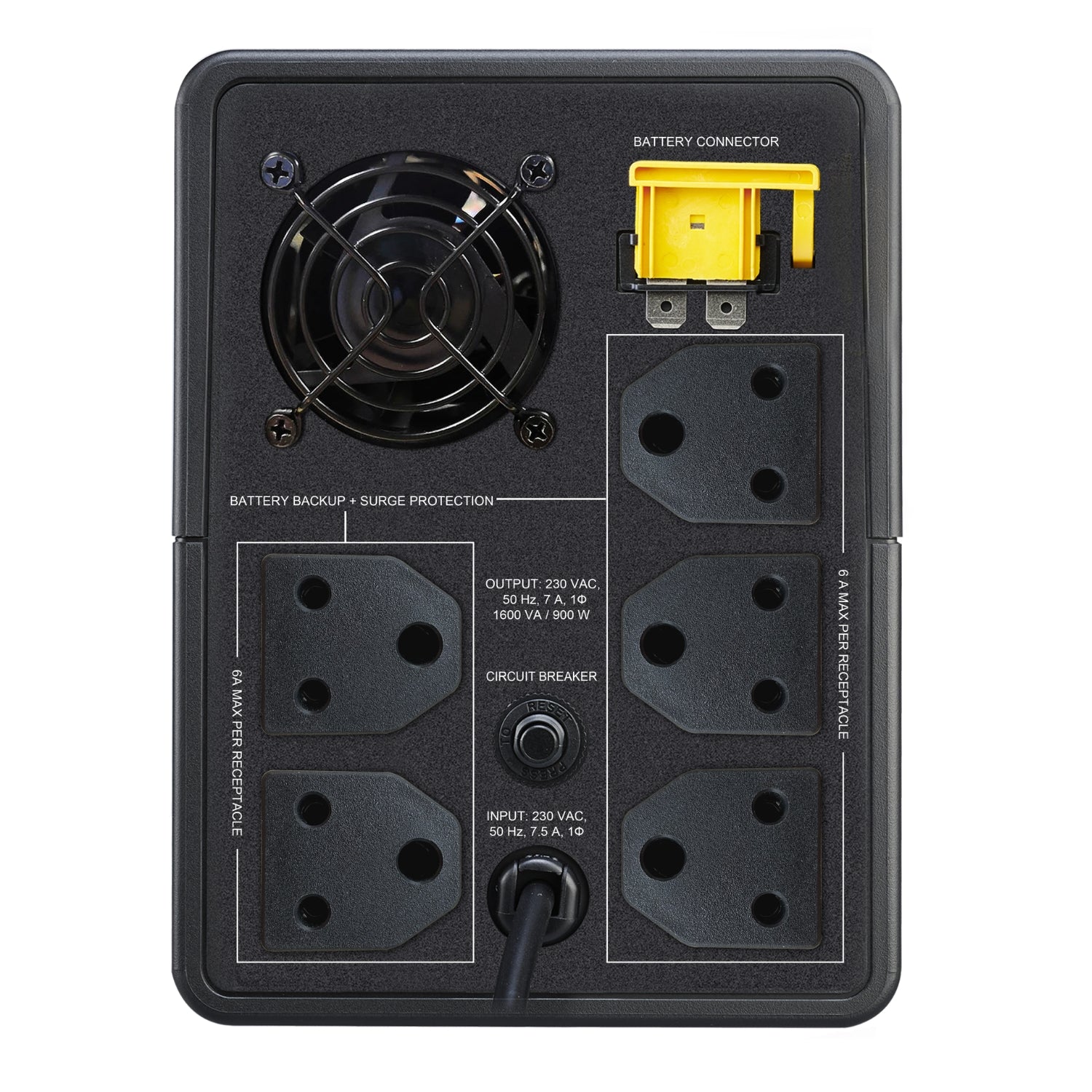 APC 1600VA, 230V UPS with AVR (BVX1600LI-IN)