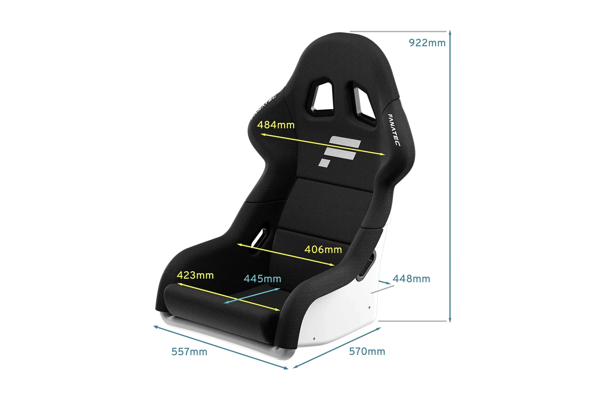 Fanatec GT Cockpit Seat (White)