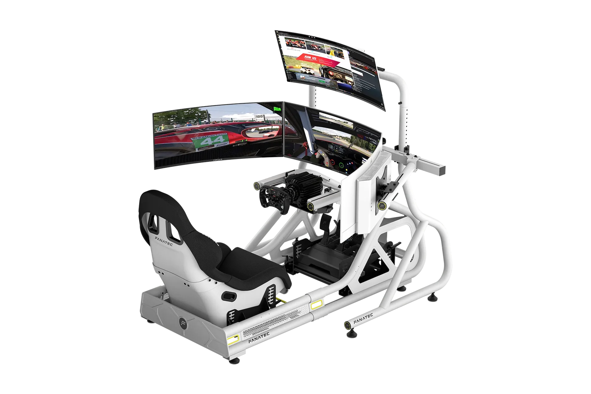 Fanatec GT Cockpit Triple Monitor Expansion Kit (white)