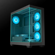 Ant Esports Crystal X7 ATX Mid Tower Cabinet (Black) - Image 2