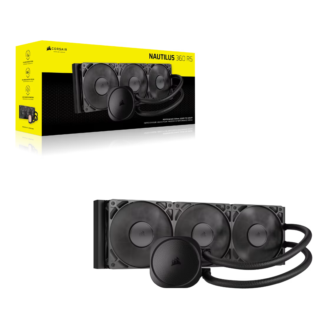 Corsair NAUTILUS 360 RS 360 mm ARGB Liquid CPU Cooler