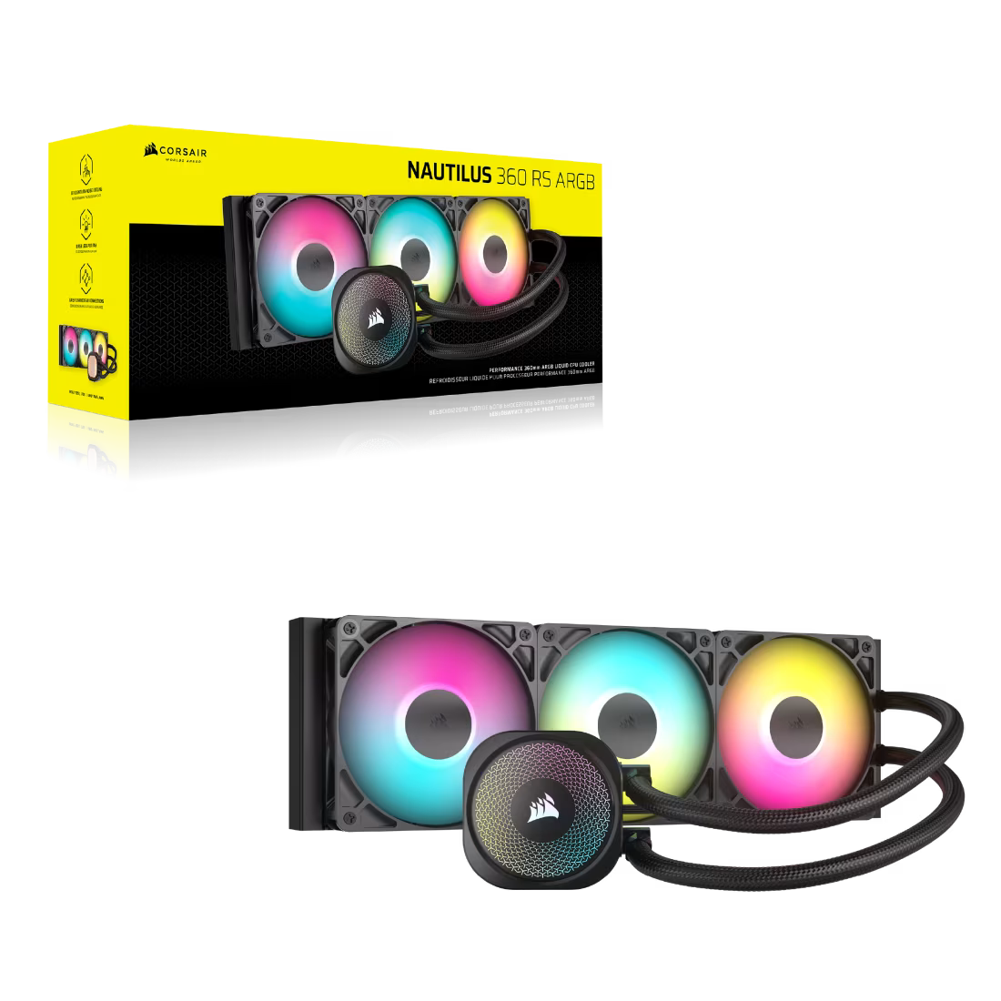 Corsair NAUTILUS 360 RS 360 mm ARGB Liquid CPU Cooler - GOLCHHA COMPUTERS 