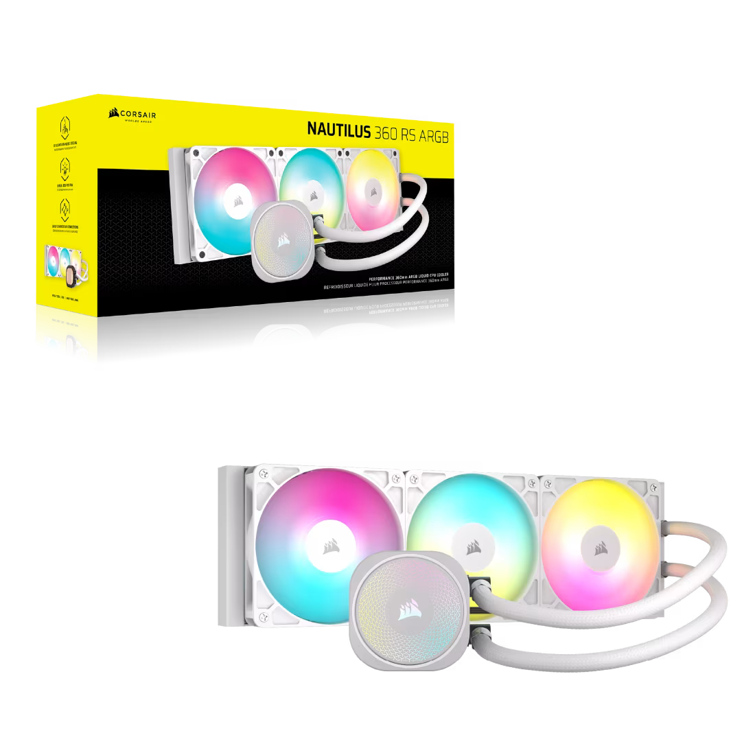 Corsair NAUTILUS 360 RS 360 mm ARGB Liquid CPU Cooler - GOLCHHA COMPUTERS 