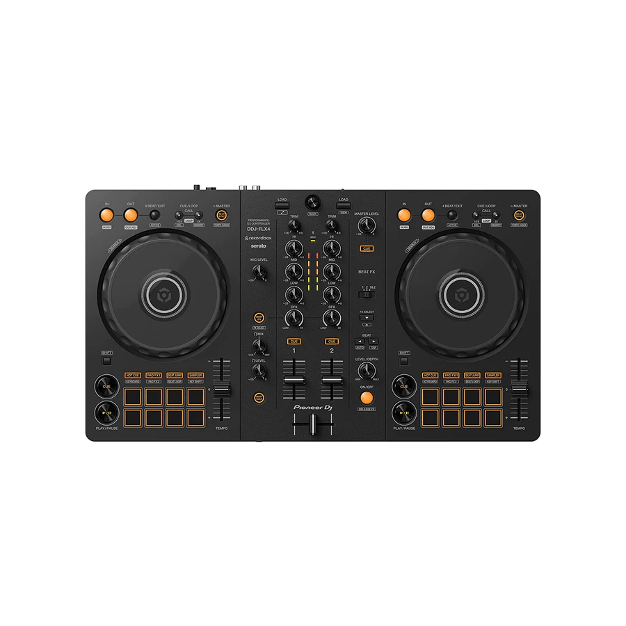 Pioneer DDJ-FLX4 2-channel DJ controller for multiple DJ applications (Black) - Golchha Computers