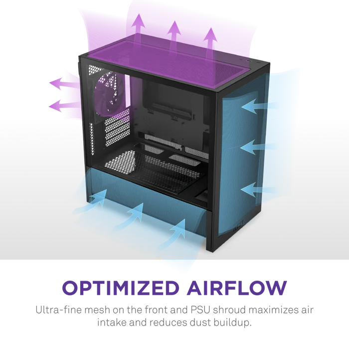 NZXT H3 Flow Micro-ATX PC Case