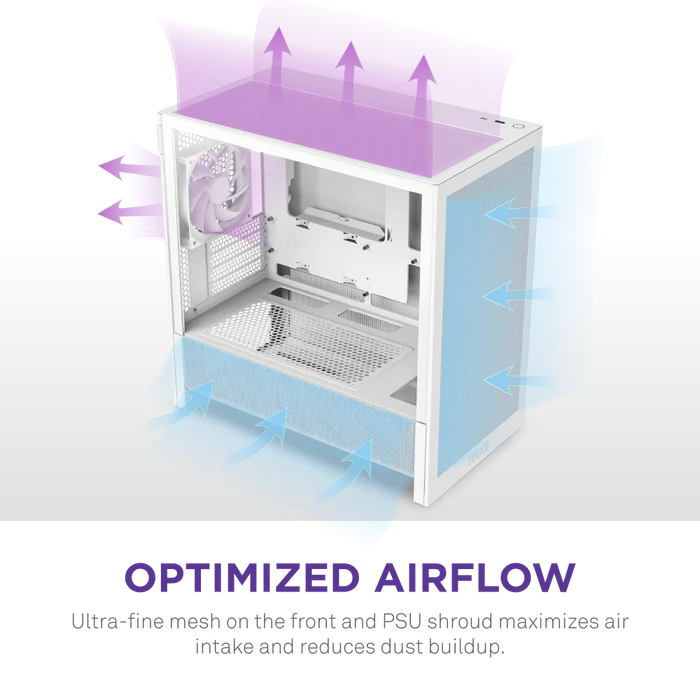 NZXT H3 Flow Micro-ATX PC Case