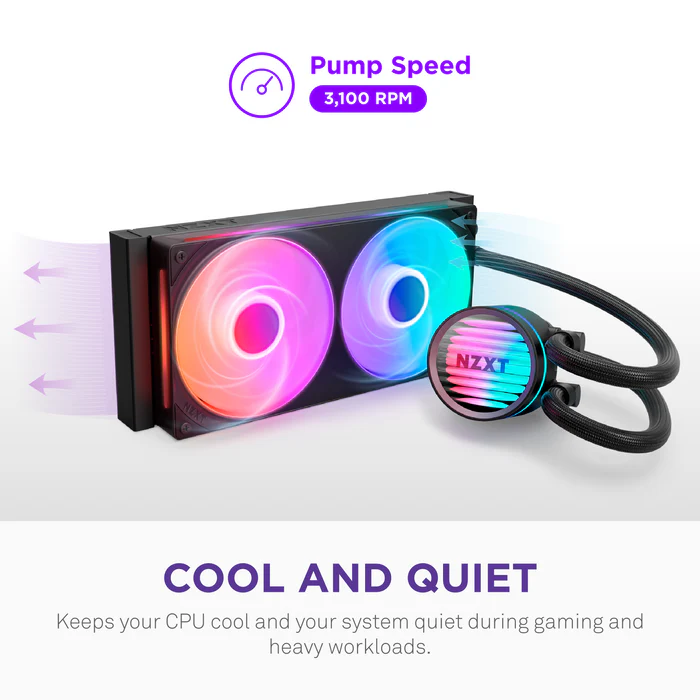 NZXT Kraken Core 240 RGB 240 mm RGB AIO CPU Liquid Cooler